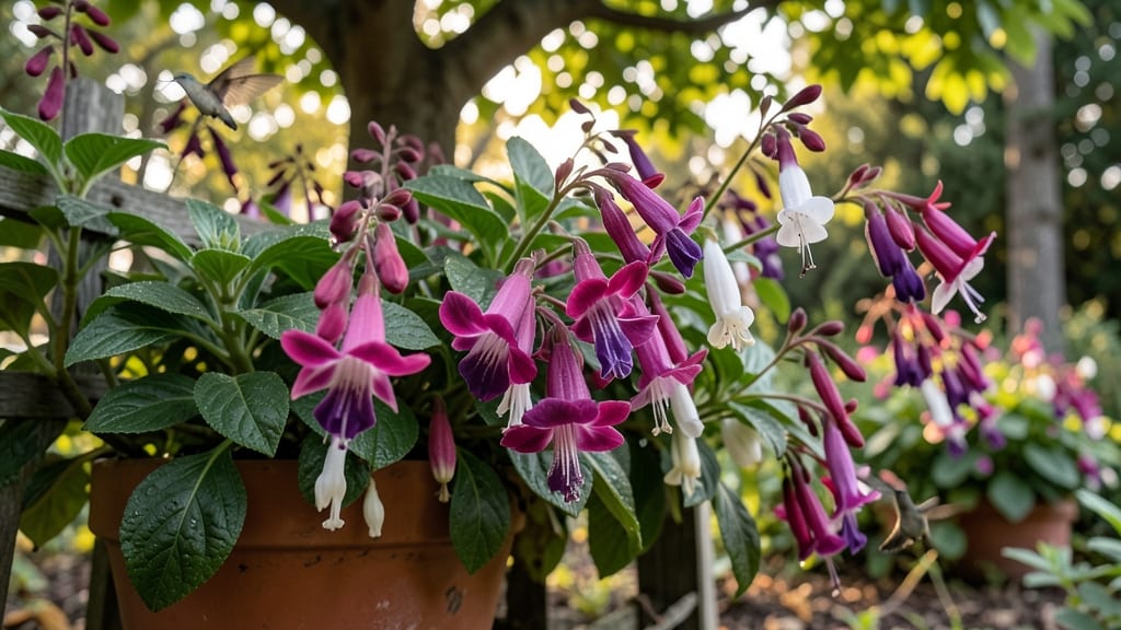 Fuchsia Hybrids with Dangling Flowers