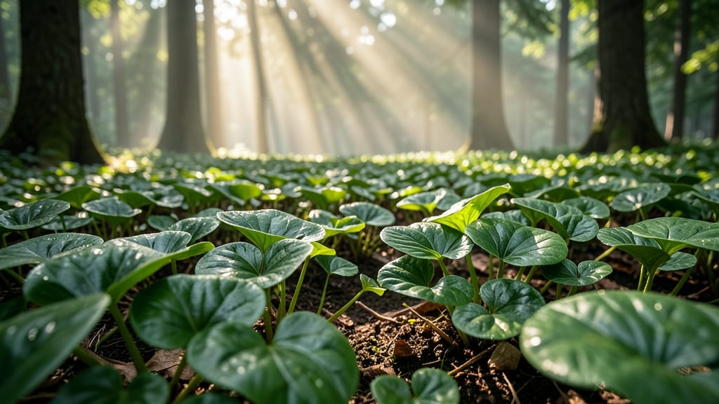 Wild Ginger with Heart-Shaped Leaves