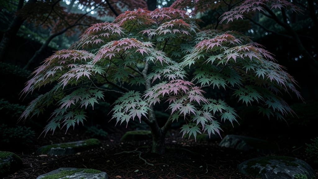 Japanese Maple Trees with Lace Leaves