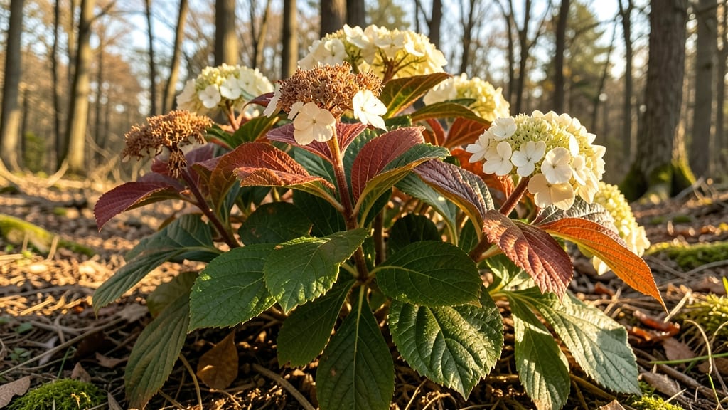Oakleaf Hydrangea for Seasonal Color Shifts