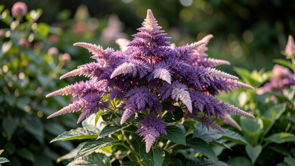 Astilbe Thunbergii 'Europeana' for Purple Heights
