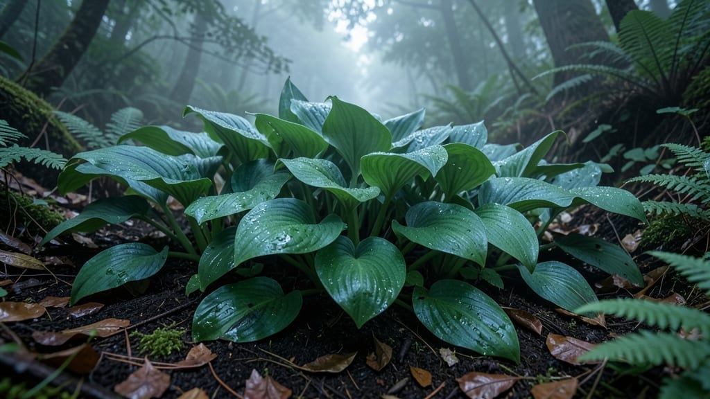 Hostas for Textured Green Foliage