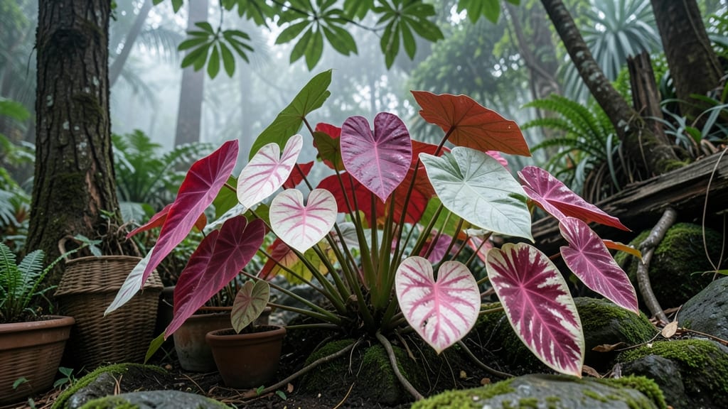 Caladiums for Tropical Shade Garden Drama