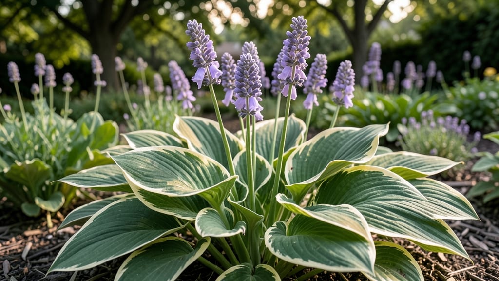 Hosta Hybrids with Lavender Flowers