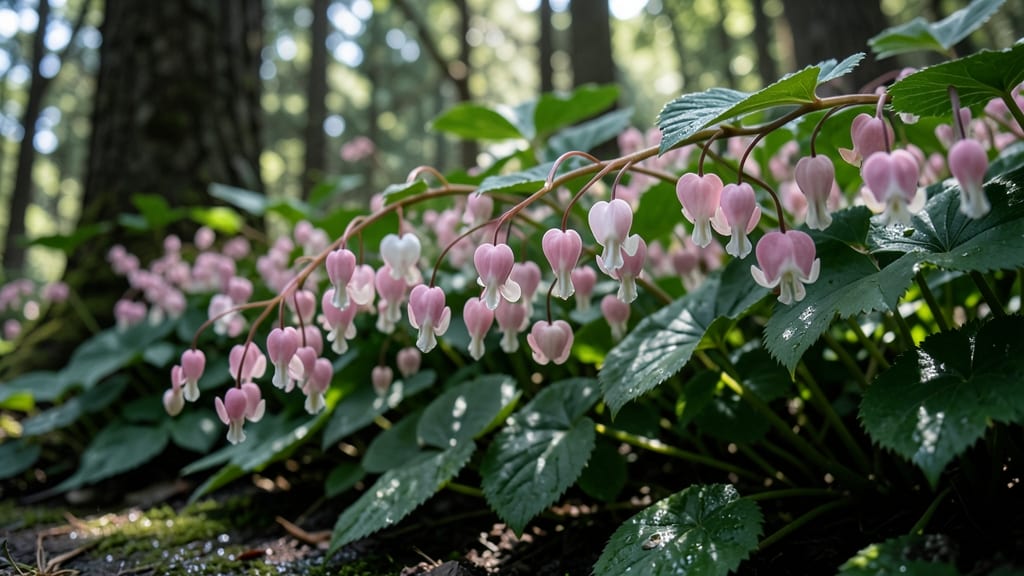 Bleeding Heart in Pink and White
