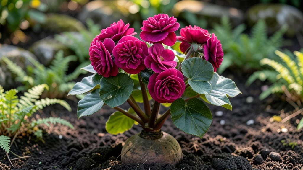 Double Begonia in Sun or Shade: Light-Specific Care for Year-Round Blooms