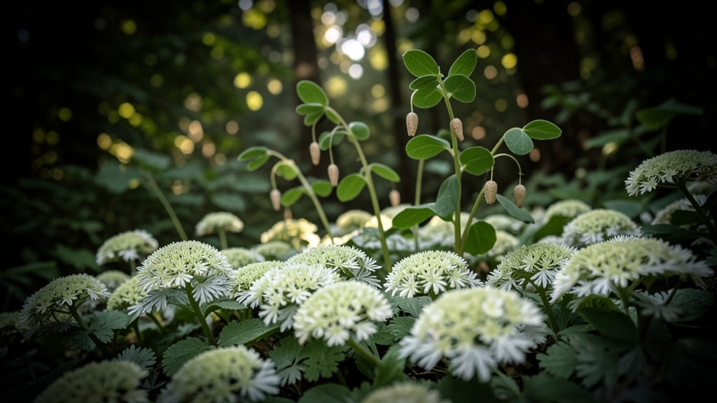 Tiarella with Solomon's Seal