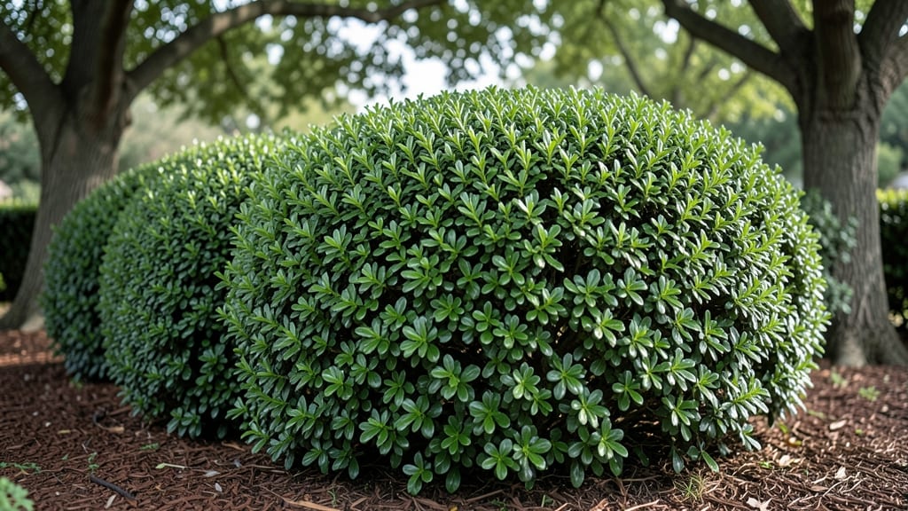 Boxwood Green Velvet for Formal Structure