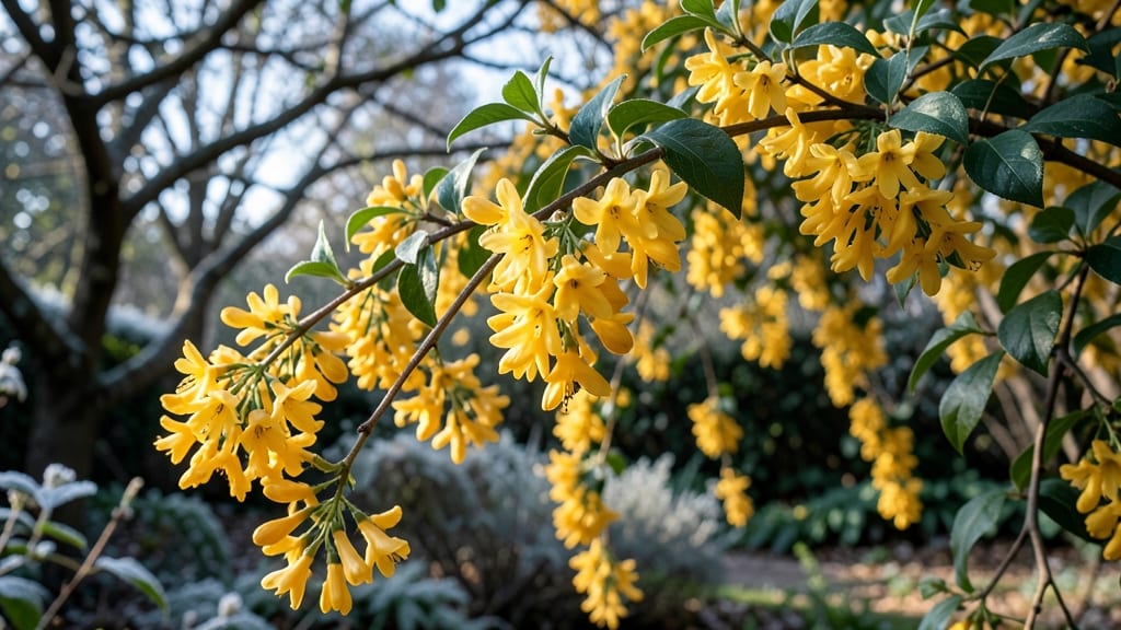 Honeysuckle 'Golden Showers' for Early Pollinators