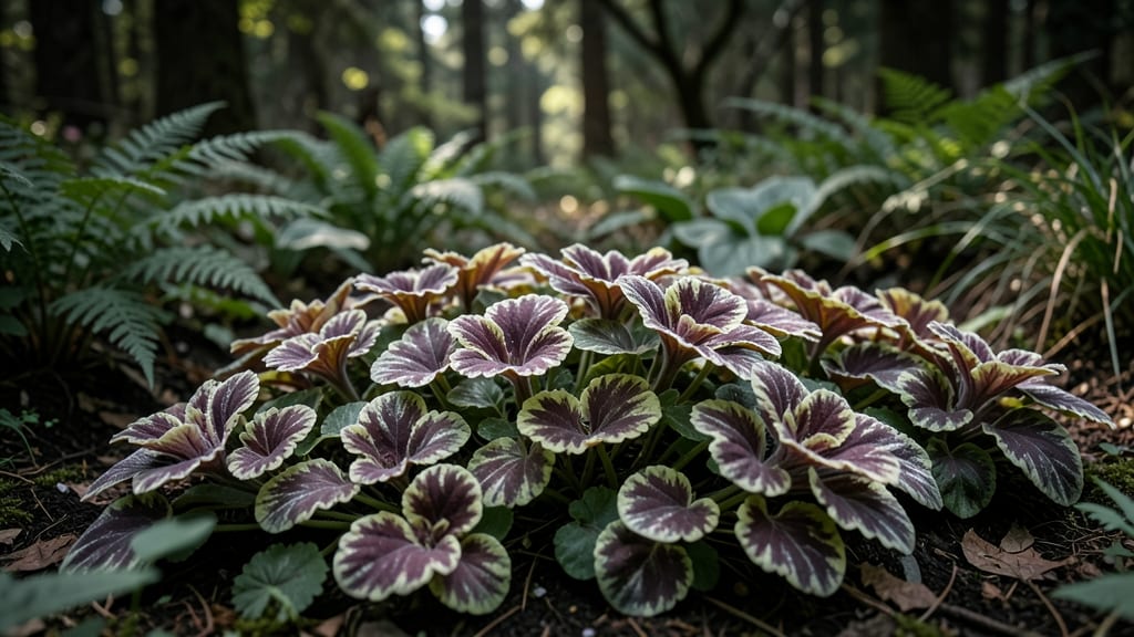 Coral Bells With Variegated Leaves