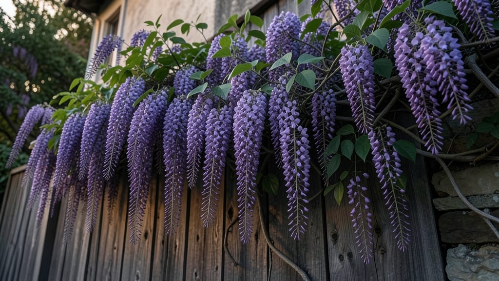 Wisteria Sinensis for Classic Purple Cascades
