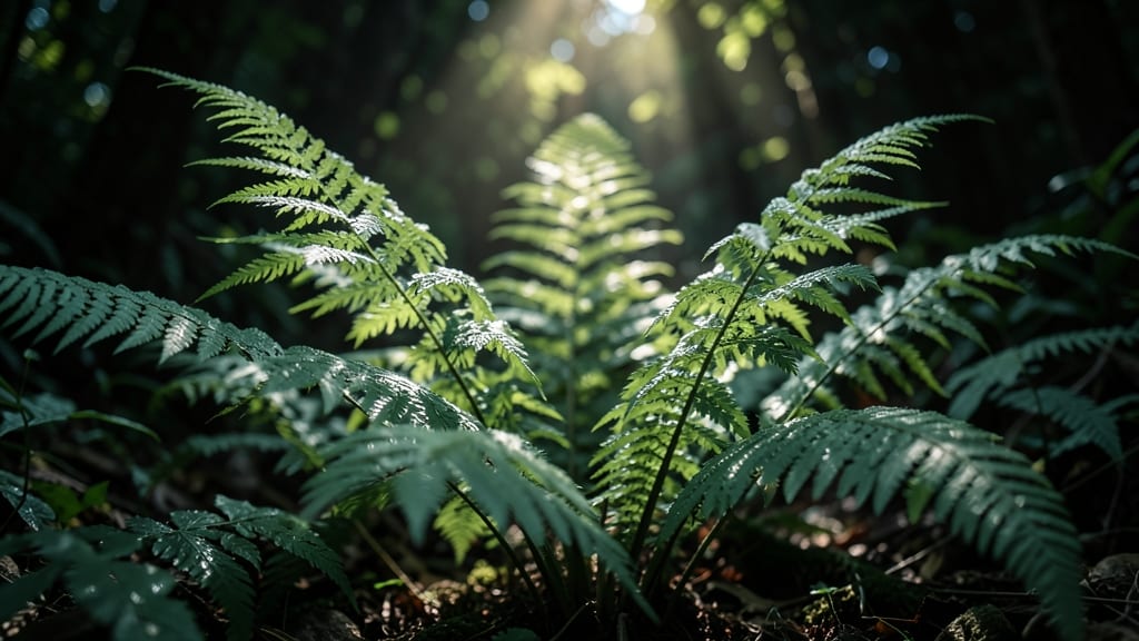Ferns For Soft, Feather-Like Texture
