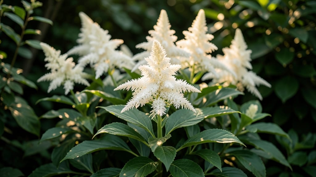 Astilbe Japonica 'Fanal' for White Cascade Drama