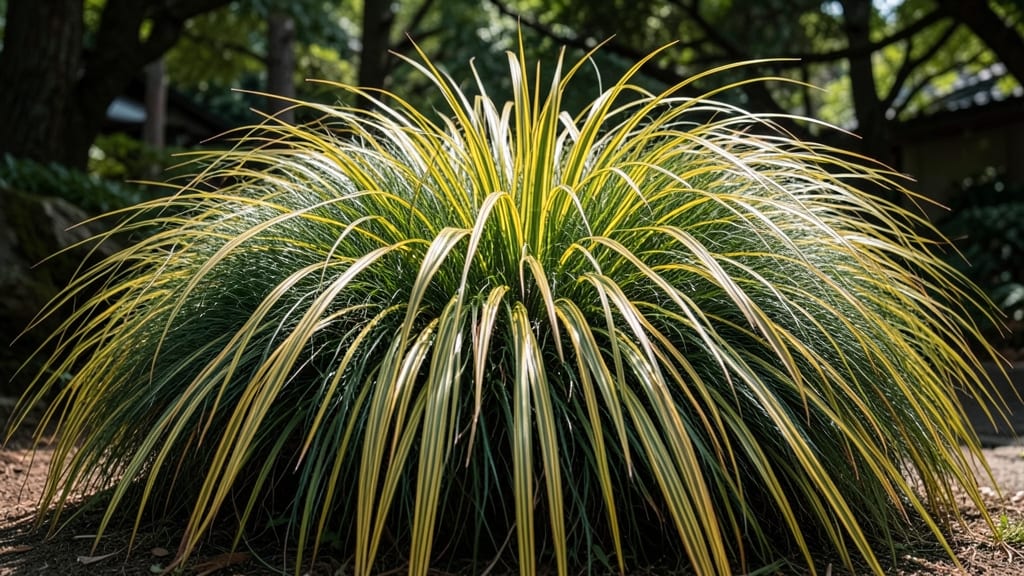Japanese Forest Grass with Variegated Leaves