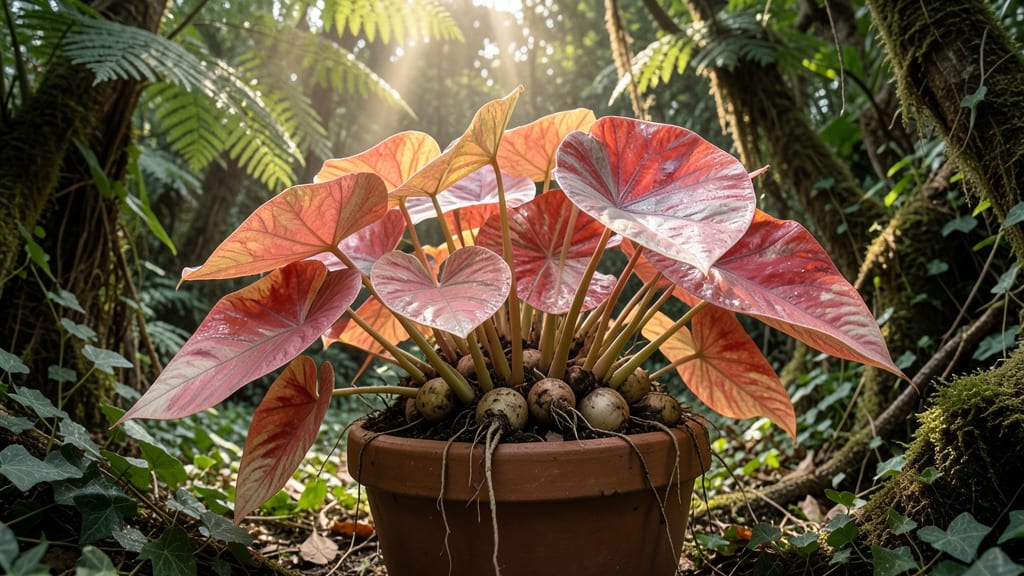Caladiums for Striking Foliage