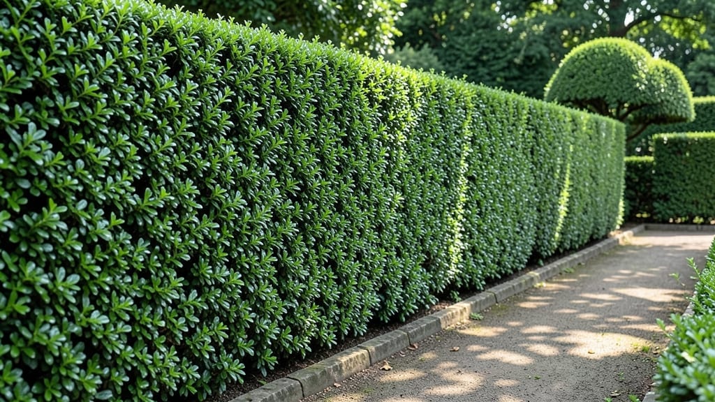 Boxwood Shrubs for Structured Privacy