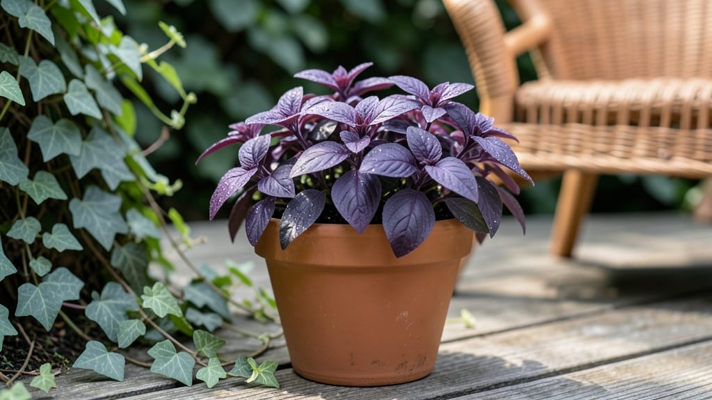 Basil Purple Leaf Variety