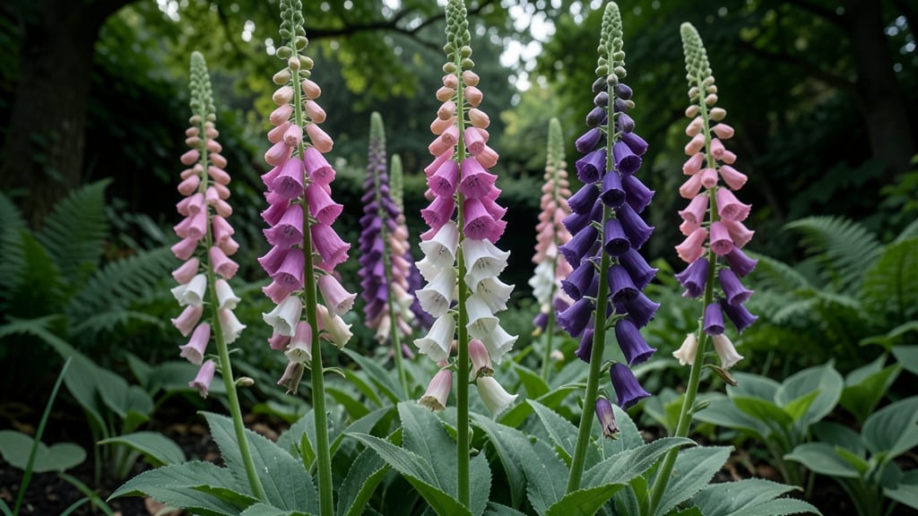 Foxglove for Dramatic Vertical Interest