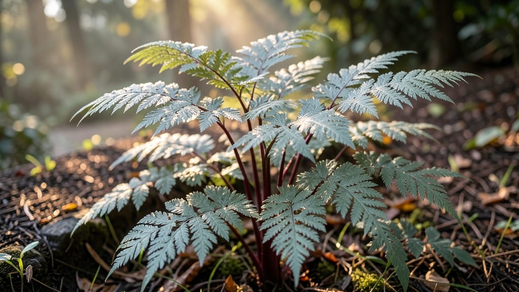 Japanese Painted Fern with Delicate Fronds