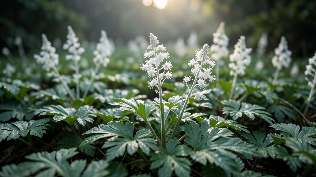 Foamflower (Tiarella cordifolia)