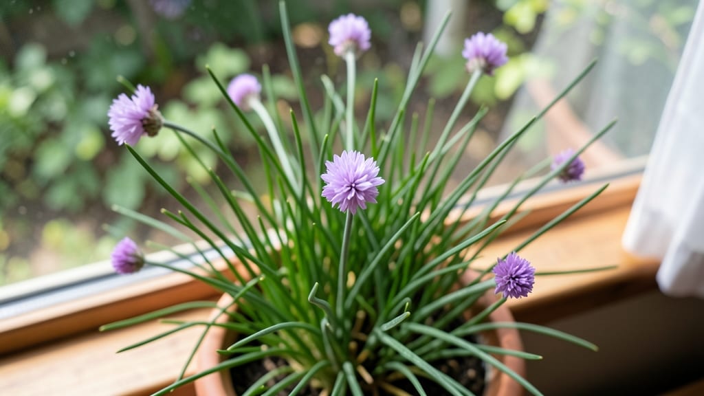 Chives for Low-Light Culinary Use