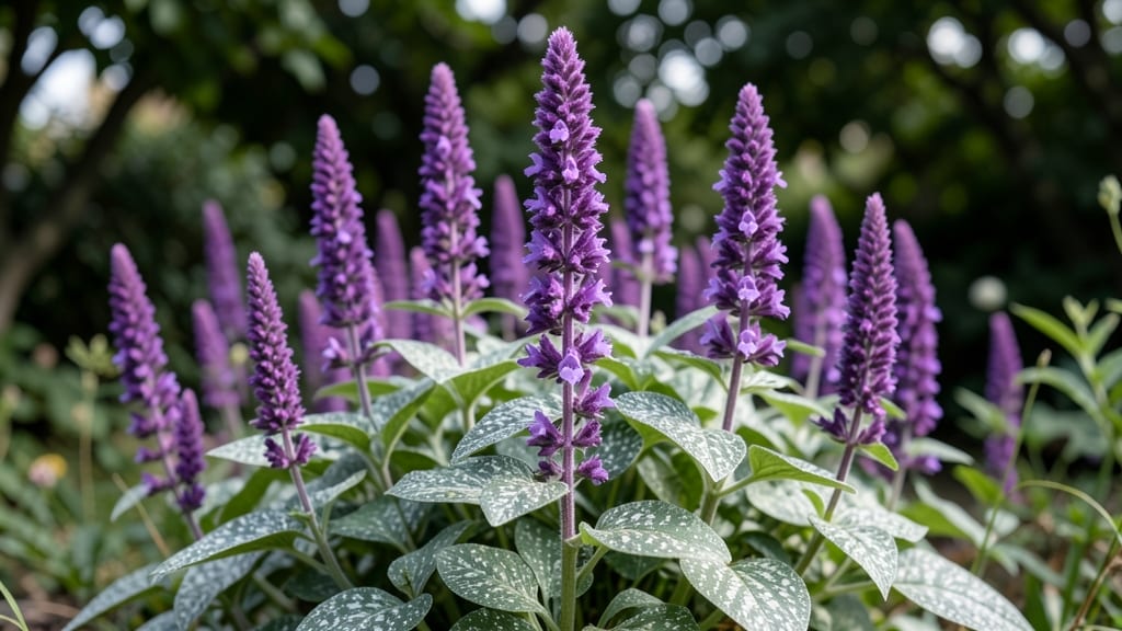 Lamium with Purple Spikes