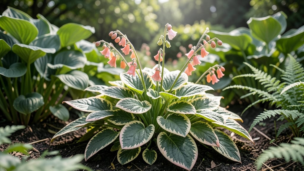Coral Bells with Variegated Leaves