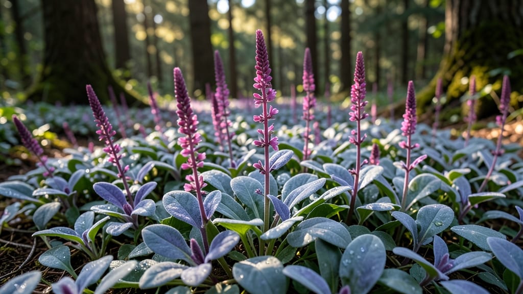 Bugleweed with Purple Flower Spikes