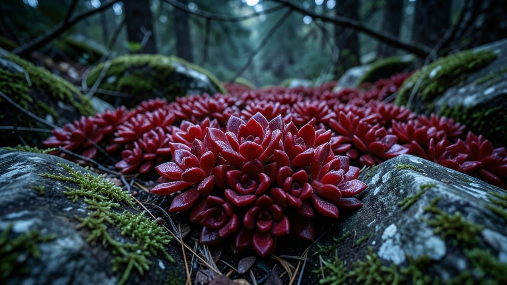 Sedum 'Ruby Glow' for Compact Shade