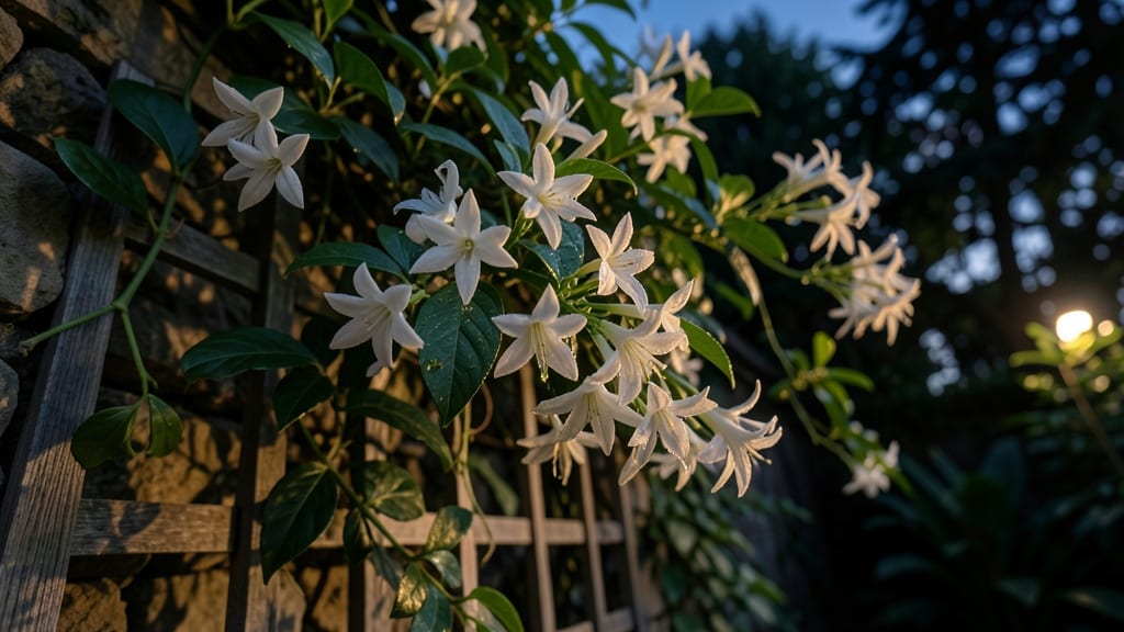 Star Jasmine Trachelospermum Jasminoides for Evening Scent