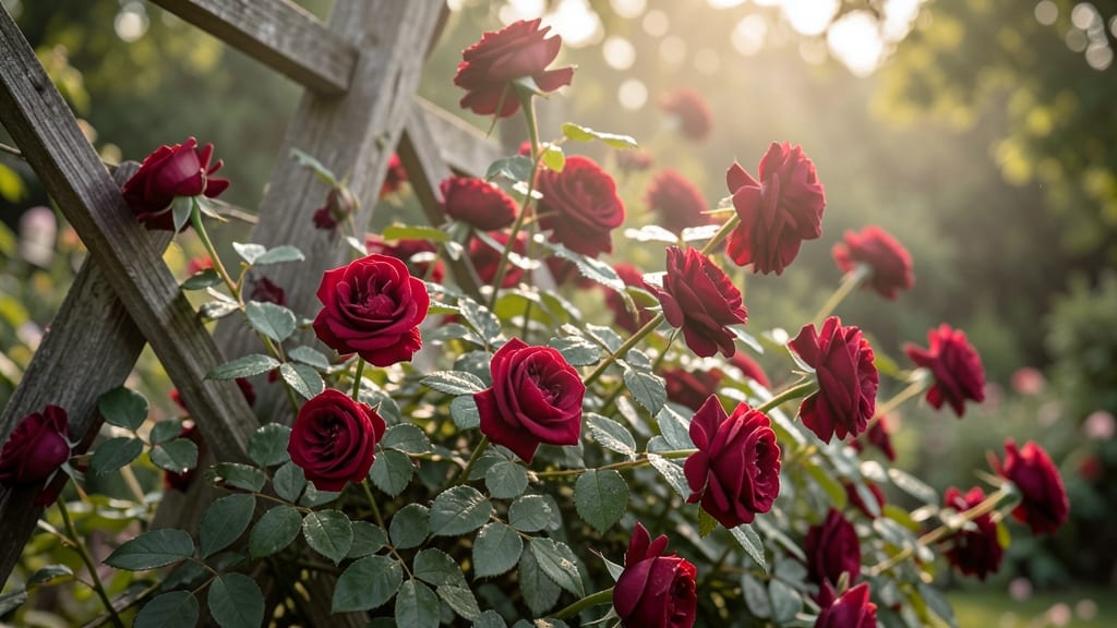 Crimson Rambler Roses: Fragrant Cutting Garden Staple
