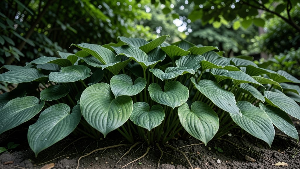 Hostas Create Lush Green Ground Cover