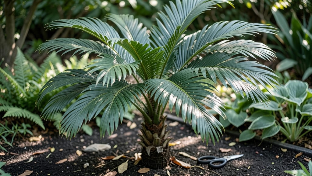 Palm Trees Shade: Tropical Privacy Screen for Dark Garden Corners