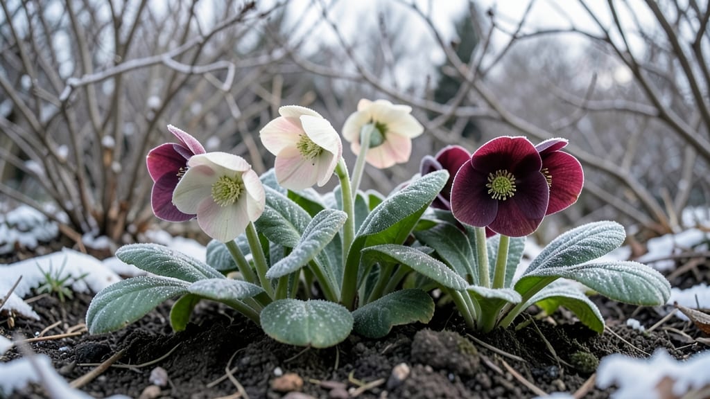 Hellebores That Bloom In Winter