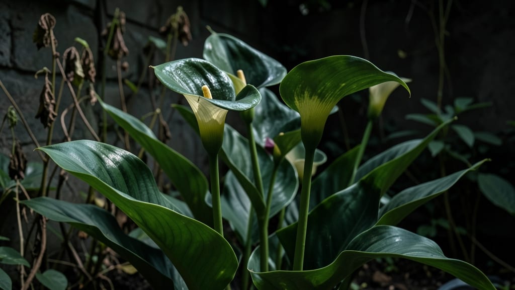Calla Lilies for Deep Shade Borders