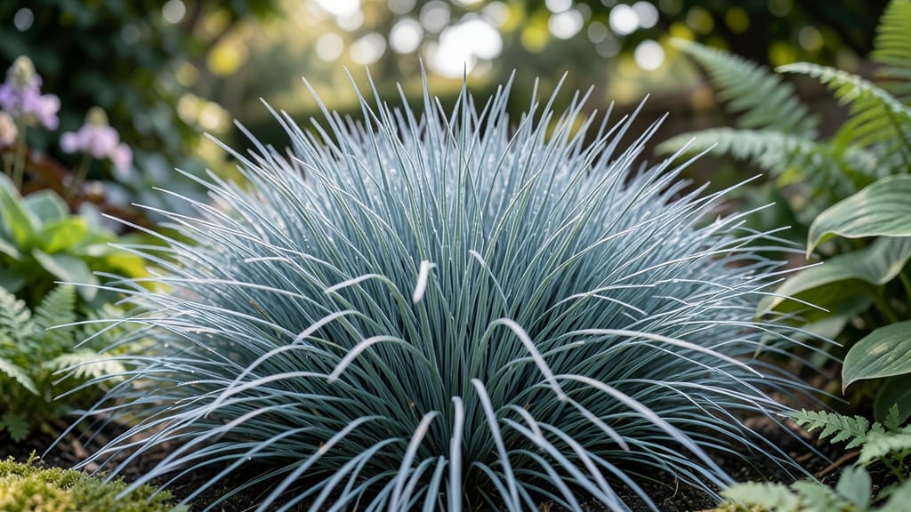 Blue Fescue Grass For Colorful Contrast
