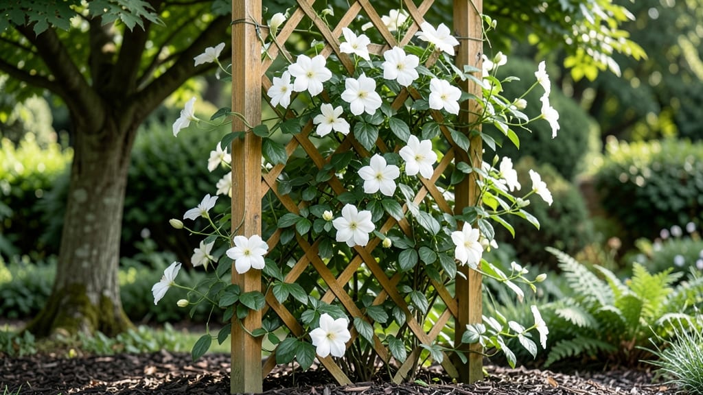 Clematis In The Shade: Thriving Vines That Bloom Brighter Without Sun