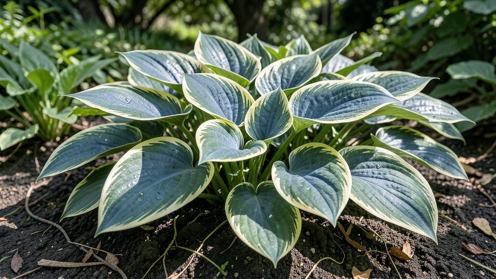 Hostas with Variegated Foliage for Year-Round Interest