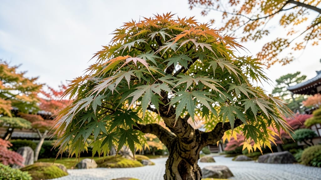 Japanese Maple Tree with Lace Leaves