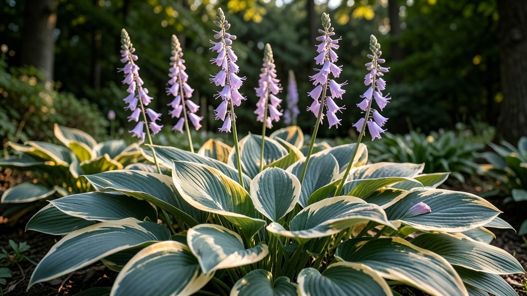 Hostas with Stunning Variegated Leaves