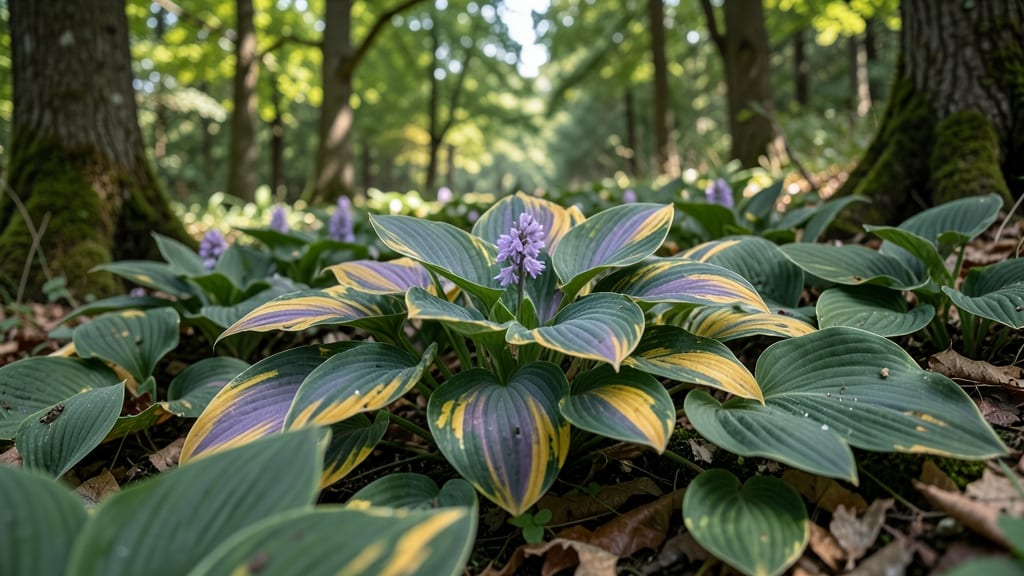 Hostas For Lush Green And Purple Foliage