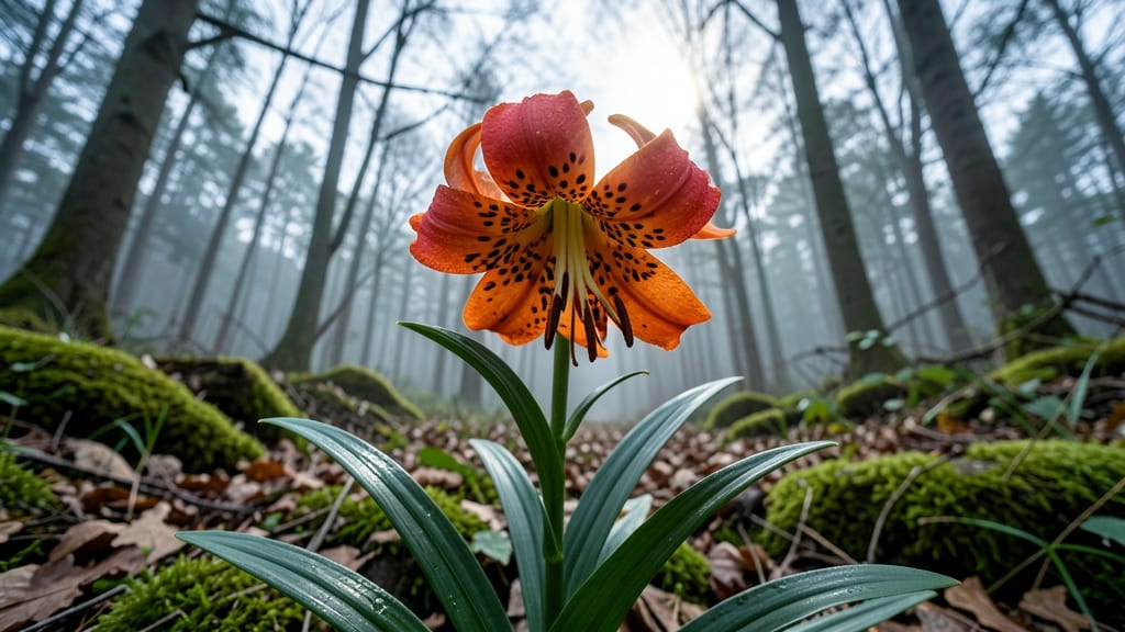 Stargazer Lilies in Partial Shade