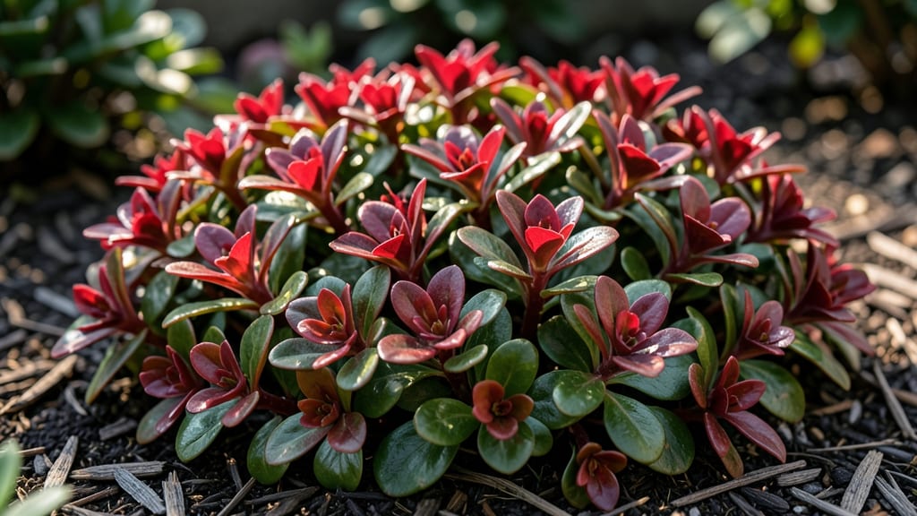 Sedum 'Prairie Fire' for Bold Contrast
