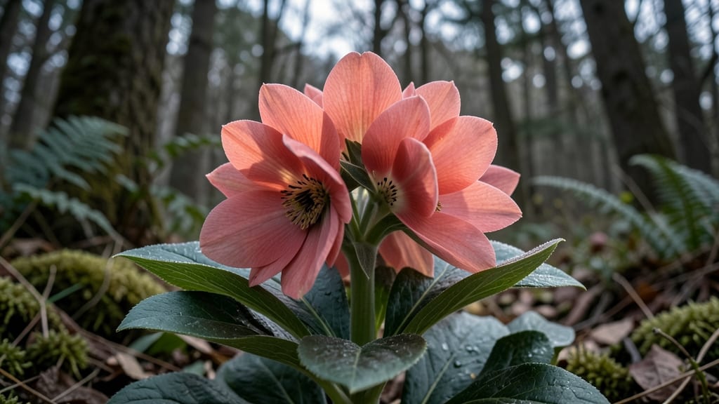 Helleborus Argutifolius Coral Pink Jewel