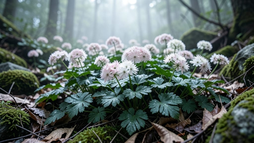 Tiarella with Foamflower Clusters