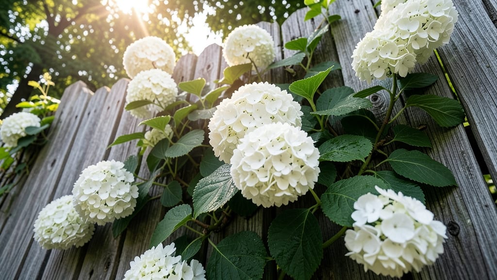 Climbing Hydrangea 'Annabelle' for Volume